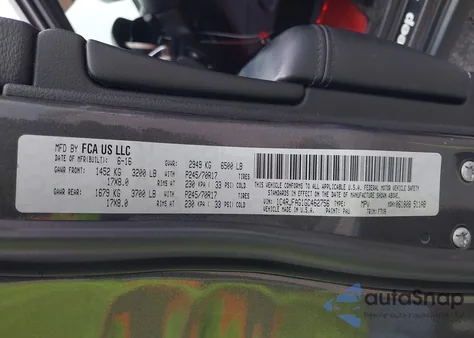 2016 Jeep Grand Cherokee Laredo from USA, damaged, VIN 1C4RJFAG1GC462756